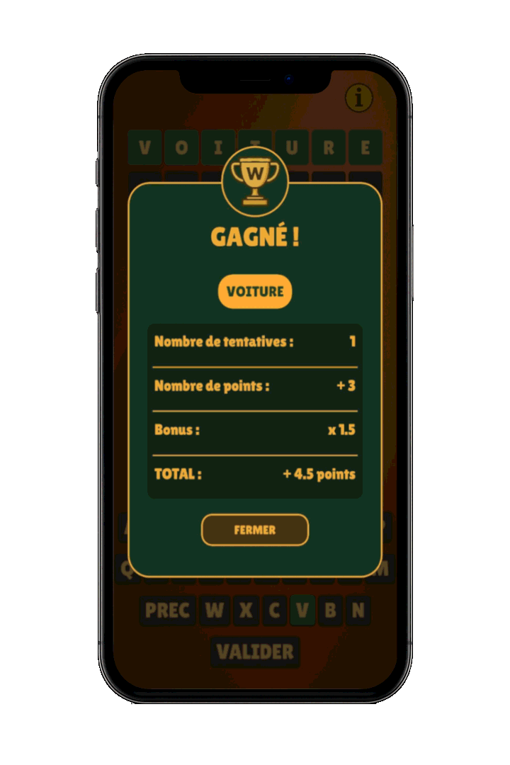 Liste des objectifs de progression